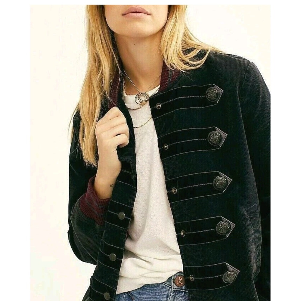 Free People We The Free by Free People Atlas Cord Bomber Jacket Size Small